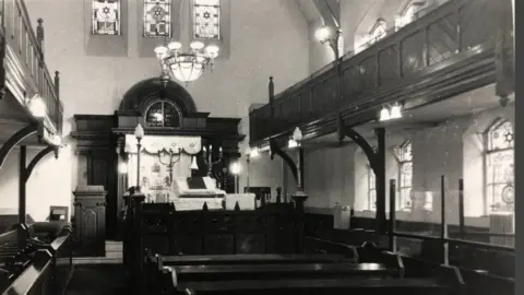 Centre for Jewish Heritage Merthyr Synagogue pre closure b&w