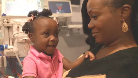 BBC News Destiny-Rae and her mum Maria