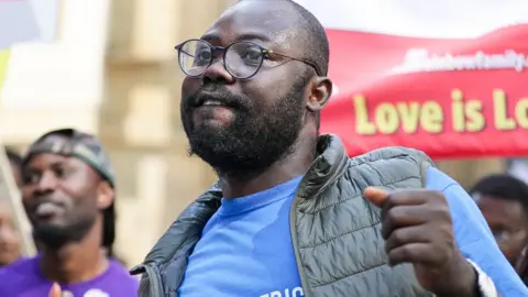 Carl Sukonik Person dancing in Manchester Pride 2022