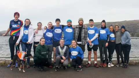 BBC A Million Metres runners