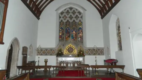 Peter Goodridge The chancel after it was repaired