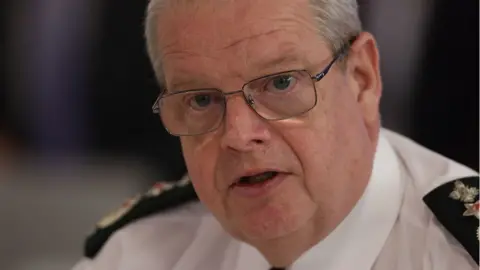 Liam McBurney/PA PSNI Chief Constable Simon Byrne