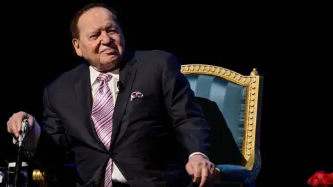 AFP hairman and chief executive officer of the Las Vegas Sands Corporation Sheldon Adelson attends a press conference before the opening of the Sands new mega resort The Parisian in Macau, on September 13, 2016.