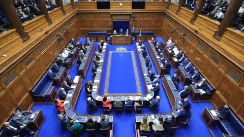 PA Media Inside of the Stormont chamber