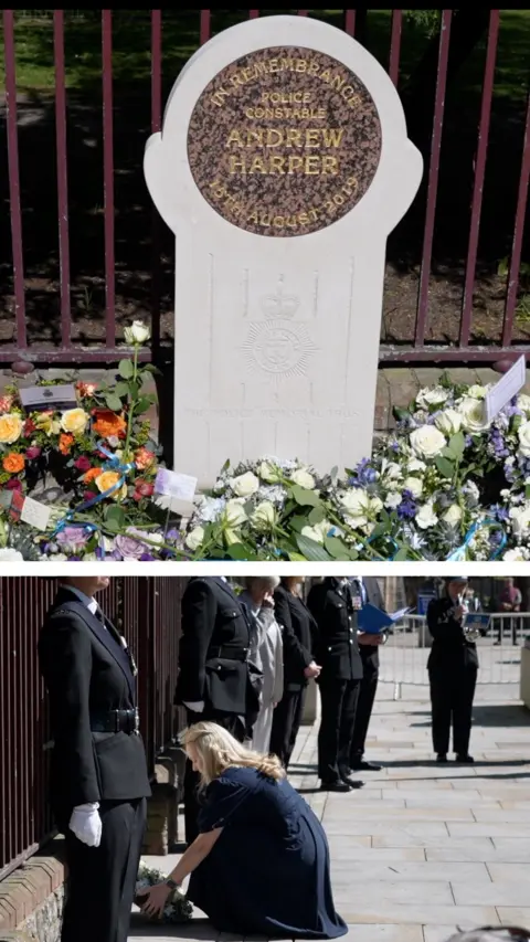 A memorial to PC Andrew Harper