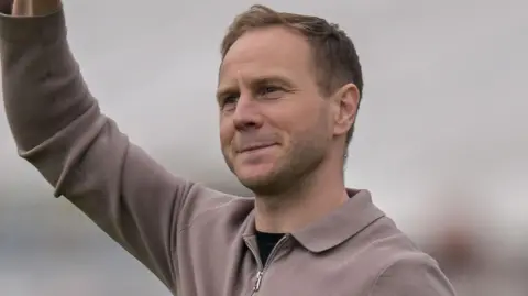 Ian Watson celebrates during his time with South Shields