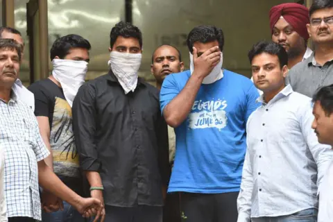 Getty Images  Delhi police arrested two private school teachers and a one tuition teacher from the national capital on Sunday for allegedly leaking CBSE question papers before the exam, on April 1, 2018 in New Delhi, India. The teachers, Rishabh and Rohit, took photos of the Class 12 economics question paper and shared it with Tauqeer (26), a tutor at Easy Class Coaching Centre, in outer Delhi's Bawana, almost an hour before the exam started, RP Upadhyay, special commissioner of police (crime), said.