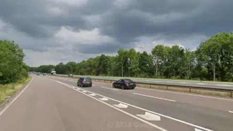 A Google Street View image of the A38 in Derbyshire