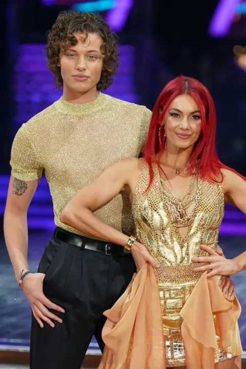 PA Media Bobby Brazier and Dianne Buswell