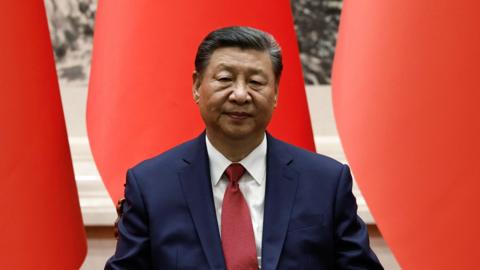 File picture of Xi Jinping at the Great Hall of the People in Beijing.