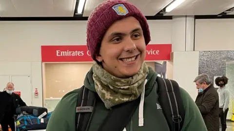 PA Media Haider Ali at Gatwick Airport