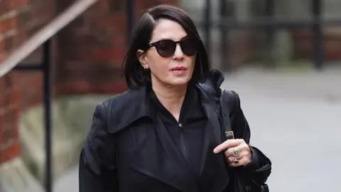 Sadie Frost arrives at the Royal Courts of Justice