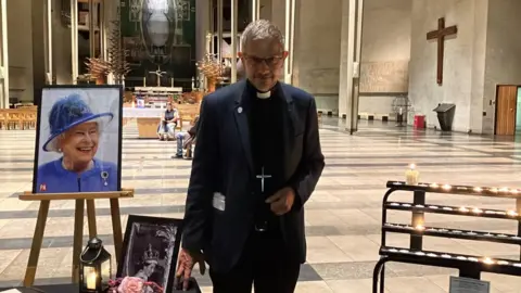 Reverend John Whitcombe at Coventry Cathedral