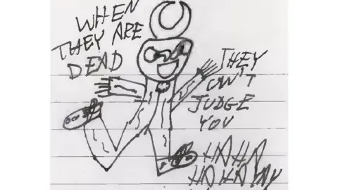 COUNTER TERRORISM POLICING NORTH EAST Sketch drawn by the defendant