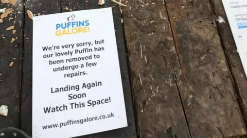 BBC Puffin sign