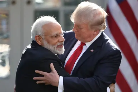 Getty Images Modi and Trump