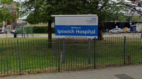 Ipswich Hospital entrance