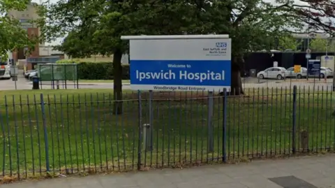 Ipswich Hospital entrance