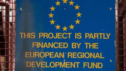 Getty Images EU funds sign