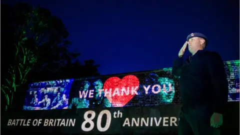 RAF Benevolent Fund Battle of Britain light show