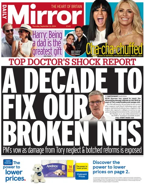  A decennary  to hole  our breached  NHS