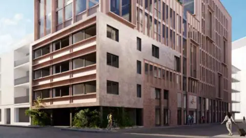 AndArchitects/Elcho Property Limited CGI of the plans for Vivienne Westwood's headquarters, Battersea