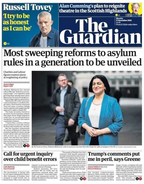 “Most sweeping reforms to asylum rules in a generation to be unveiled”.