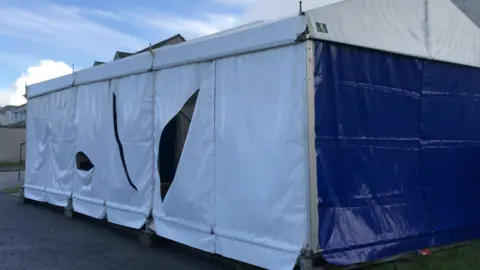 Mount Hawke Surgery Slashed marquee