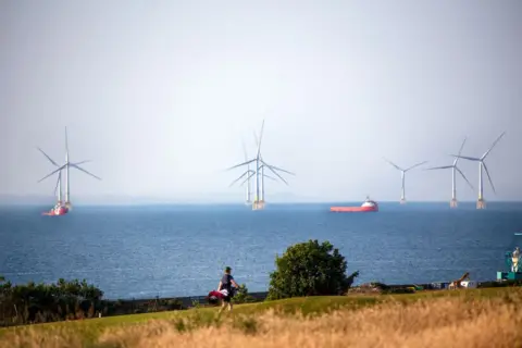 Getty Images Wind turbines off Aberdeen