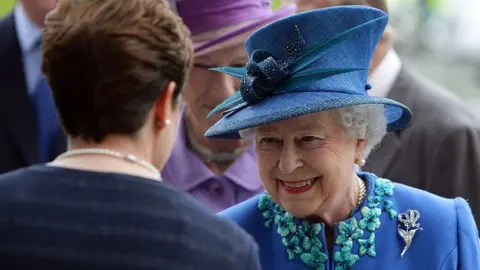 Getty Images The Queen in Welshpool in 2010