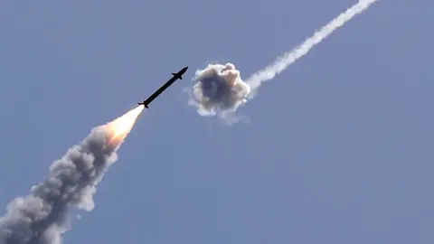 AFP Iron Dome missile intercept