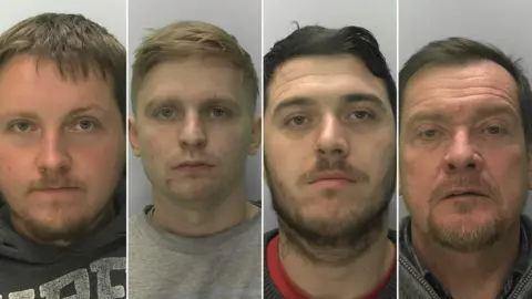 Gloucestershire Police Left to right: Edward Barrington, Luke Heron, Kelvin Harding, and Michael Fear