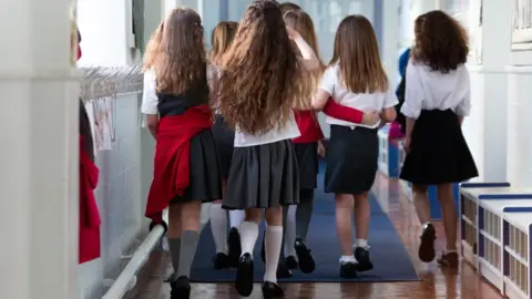 Getty Images Group of schoolgirls