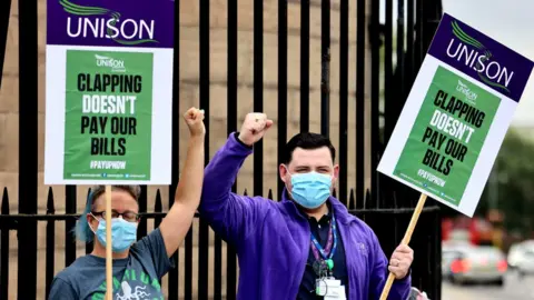 Getty Images Unison placards