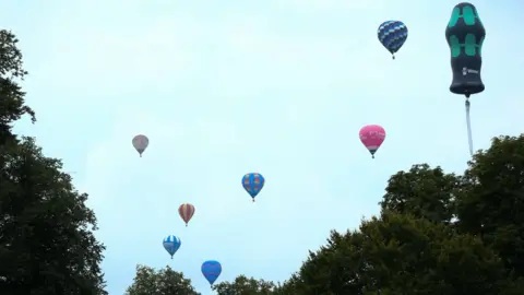 EPA Hot air balloons took to the skies at the annual Chatsworth Country Fair