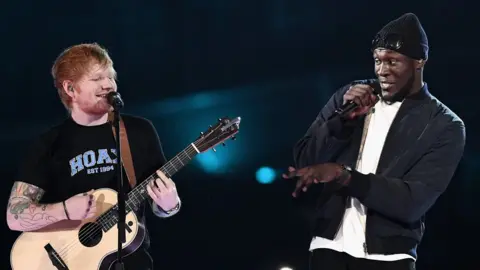 Getty Images Ed Sheeran and Stormzy