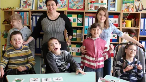 Chernobyl Children's Project UK Volunteers with children in Belarus