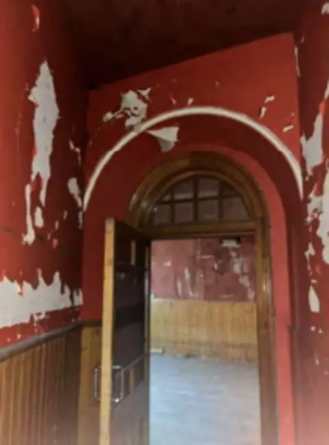 City of Edinburgh Council A general view of a doorway inside the former monastery.