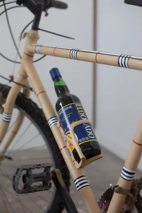 Niki Romeo Wilder Fitzpatrick  bike with wine holder