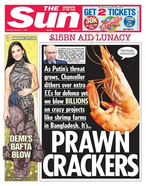 The Sun: Prawn Crackers