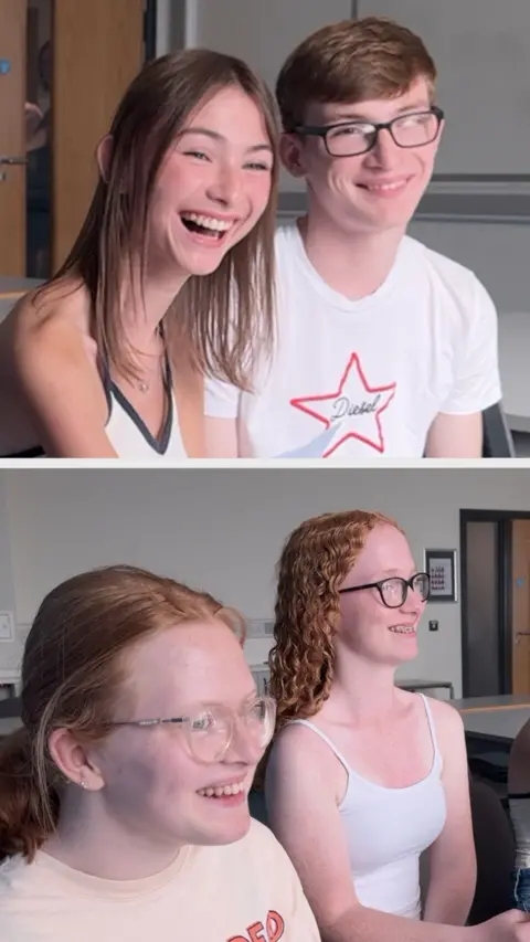 Four young people.