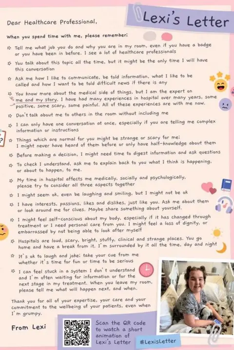 Anthony Nolan Lexi's letter