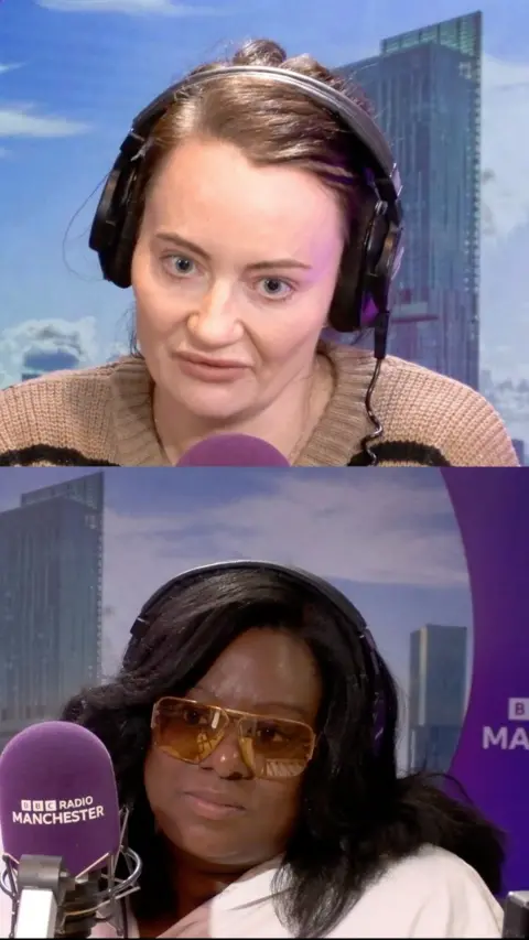Two women in the Radio Manchester studio