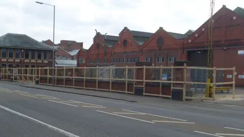 David Hillas/Geograph Bus depot, St James, Northampton