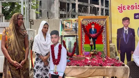 Roxy Gagdekar Chhara Akash Patni (seen in the photo) was engulfed in flames when the plane crashed in the ground