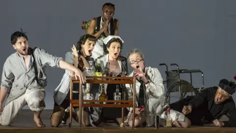 Getty Images Dress rehearsal of The Dead City by English National Opera at London Coliseum
