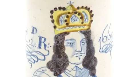 Mug depicting King Charles II