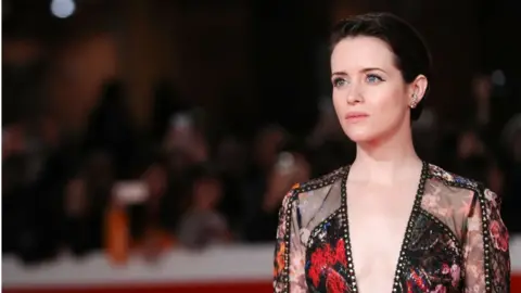 Vittorio Zunino Celotto via Getty Claire Foy at the premiere for The Girl in the Spider's Web