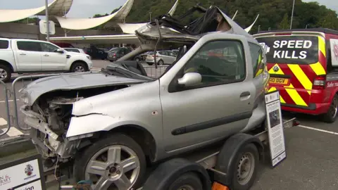 BBC Damaged car