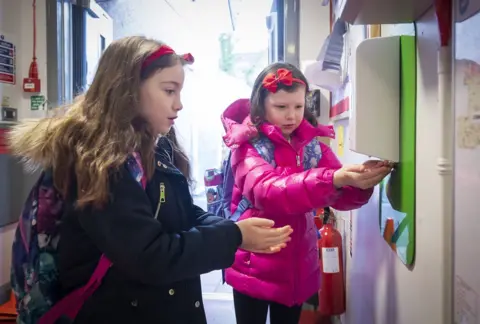 PA Media Primary school pupils